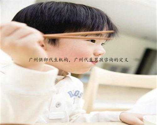 广州供卵代生机构，广州代生男孩咨询的定义