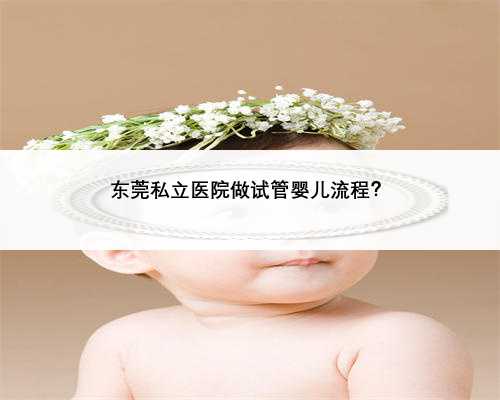 东莞私立医院做试管婴儿流程？